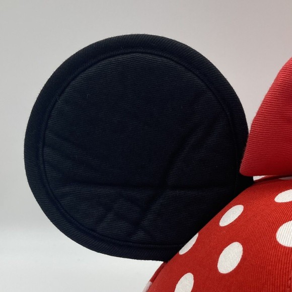 Walt Disney World Youth Size Minnie Mouse Ears Hat Black Red White Polka Dots - Picture 8 of 9